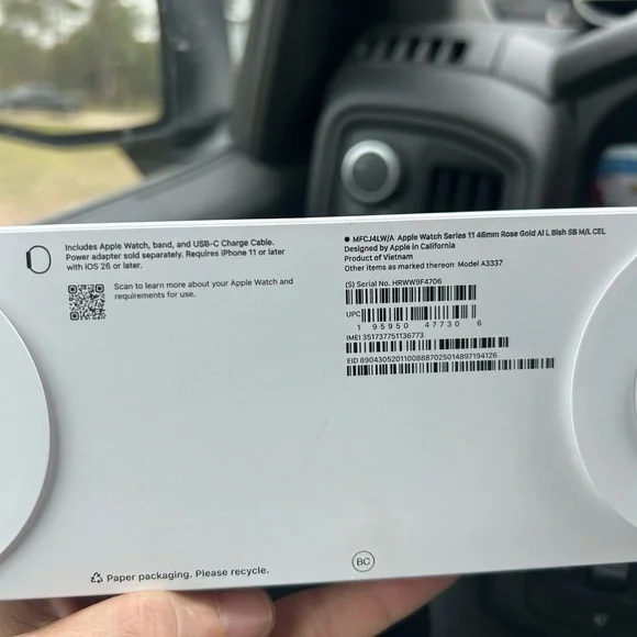 Apple Smartwatch in Rose Gold and White